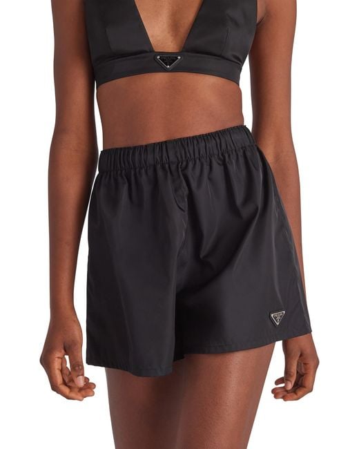 Prada Black Re-nylon Shorts