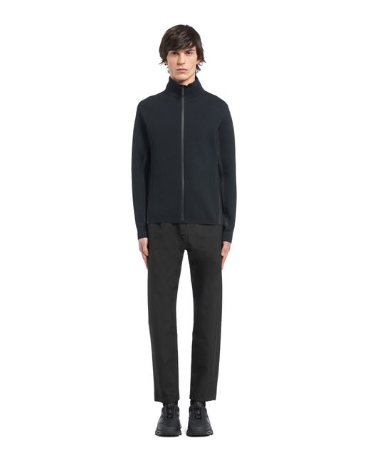 Sudadera De Cuello Alto En Punto Técnico, Hombre, Talla Prada de hombre de color Blue