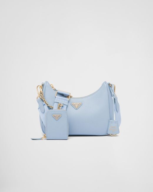 Prada Blue Re-Edition 2005 Saffiano Leather Bag