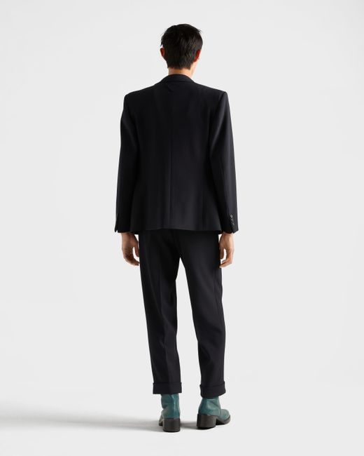 Pantalon En Laine Prada pour homme en coloris Blue