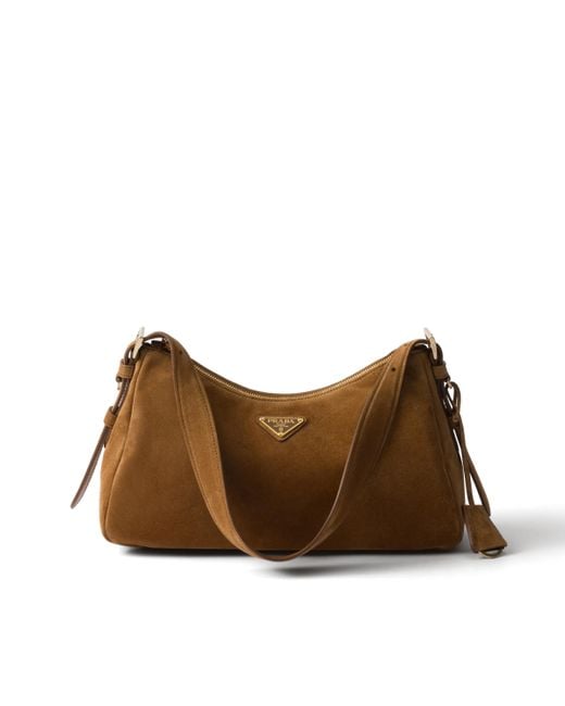 Borsa Aimee Large di Prada in Brown