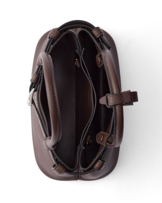 Prada Multicolor Buckle Small Leather Bag With Belt