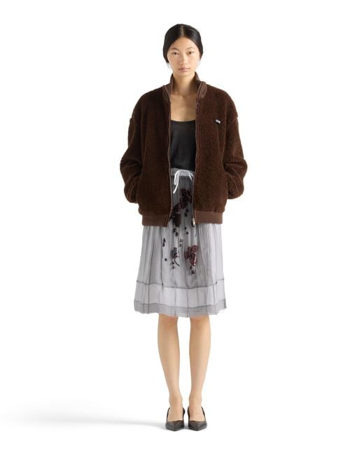 Prada Brown Fleece Jacket