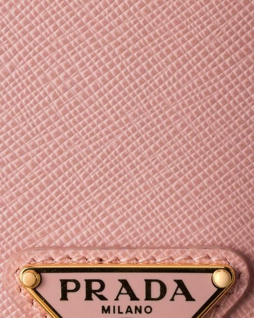 Prada Orange Saffiano Leather Case For Iphone 17 Pro