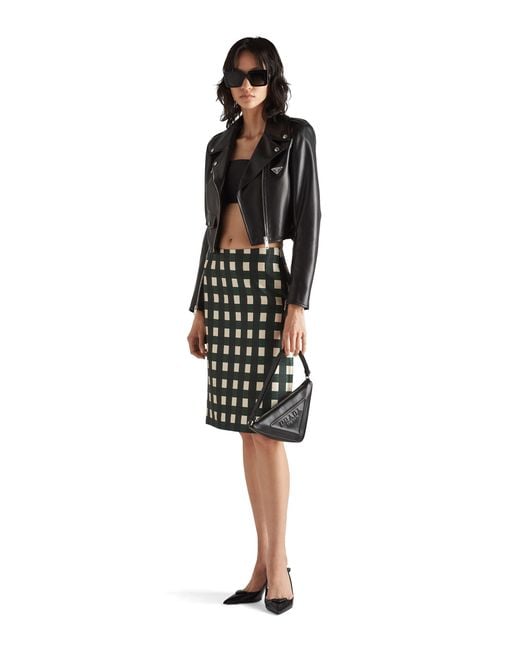 Prada Black Leather Biker Jacket