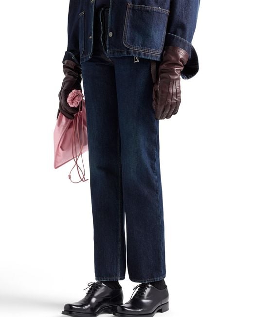 Prada Blue Five-Pocket Denim Jeans