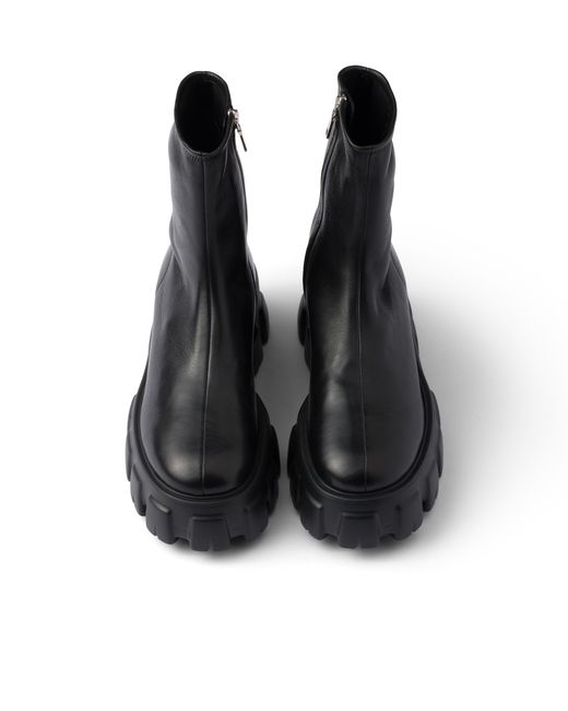 Stivaletti Monolith di Prada in Black