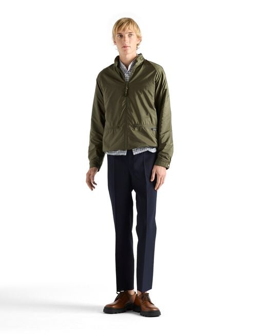 Prada Green Hooded Re-Nylon Jacket for men