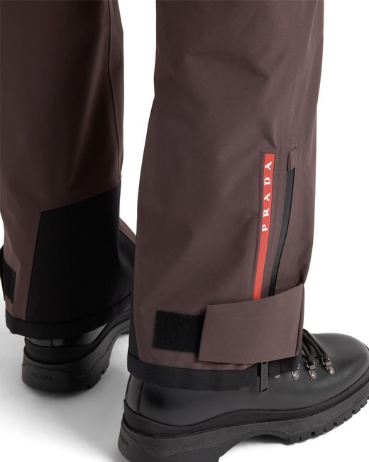 Pantaloni Da Sci di Prada in Brown da Uomo
