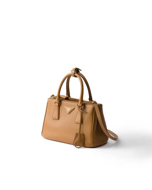Borsa Galleria Small di Prada in Metallic