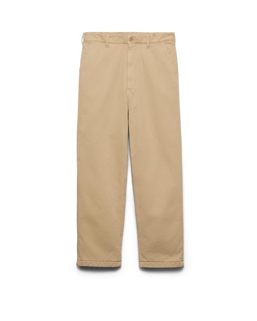 Pantalones Con Logo Triangular Prada de hombre de color Natural