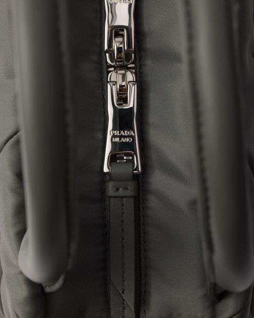 Prada Black Small Padded Re-Nylon Tote
