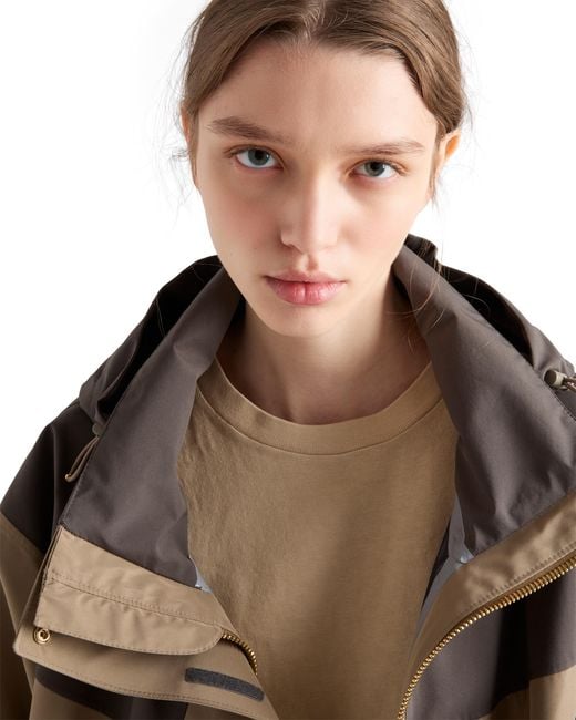 Prada Natural Technical Fabric Blouson Jacket