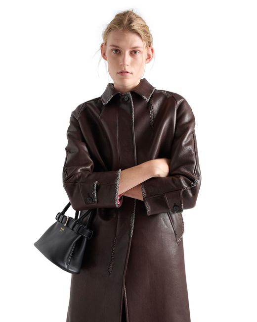 Cappotto di Prada in Brown