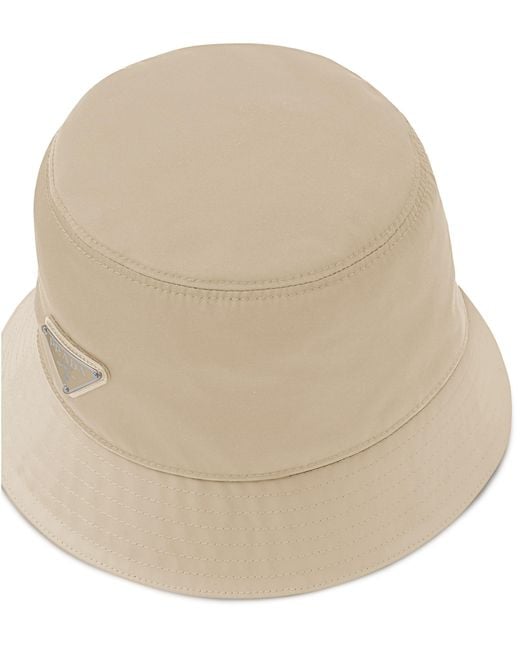 Prada White Re-nylon Bucket Hat