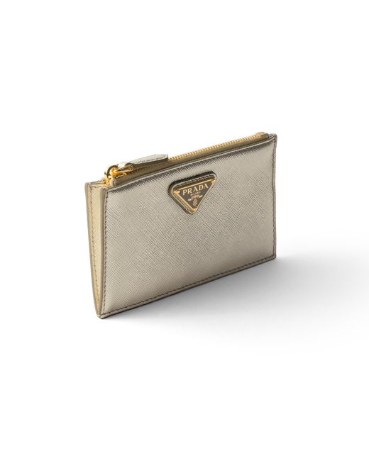 Prada Natural Saffiano Leather Card Holder