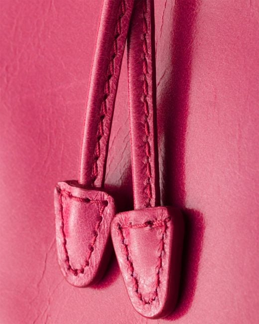 Prada Pink Leather Pouch, Peony