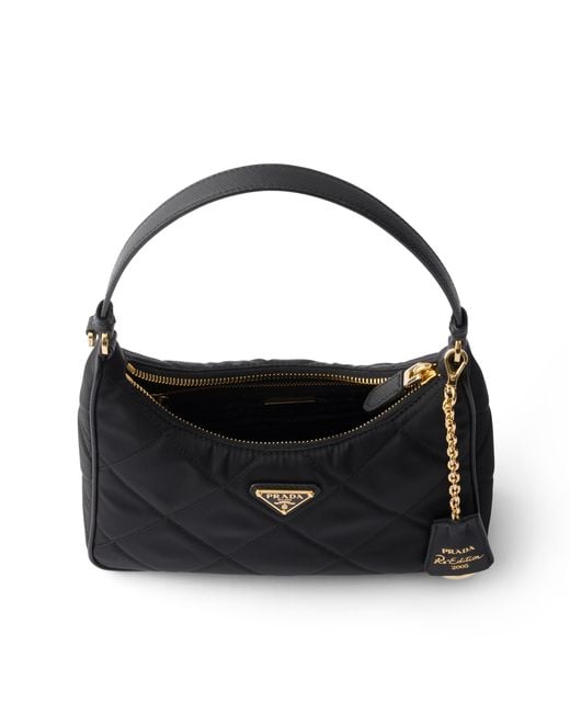 Prada Black Re-Edition 2005 Re-Nylon Quilted Mini-Bag