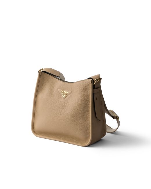Prada Natural Medium Leather Bag