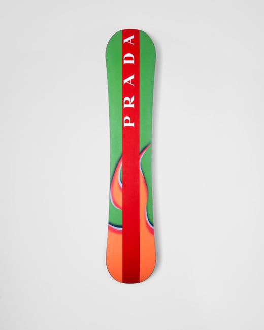 Prada Green Linea Rossa Snowboard