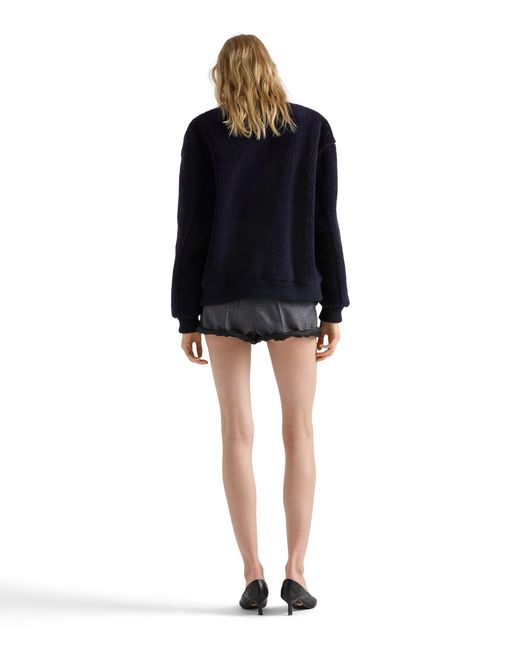 Prada Blue Fleece Jacket