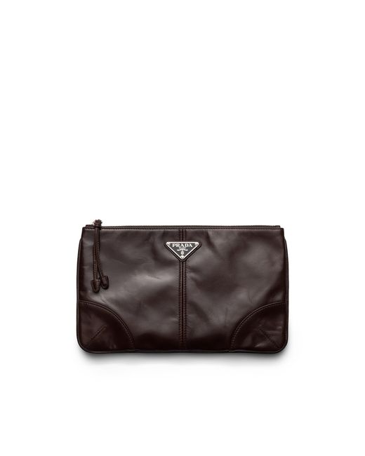Pouch di Prada in Brown da Uomo