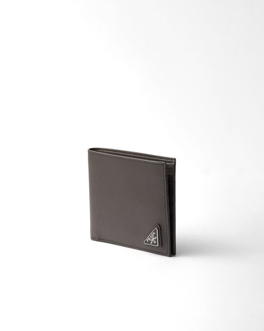 Prada White Saffiano Leather Wallet for men