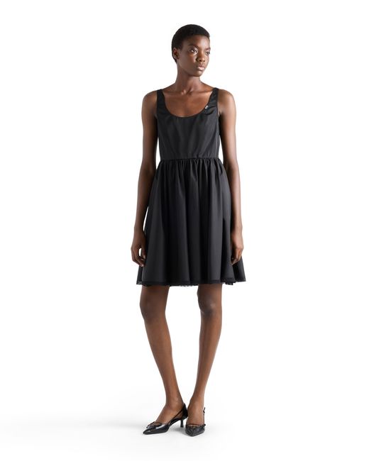 Prada Black Re-Nylon Mini-Dress