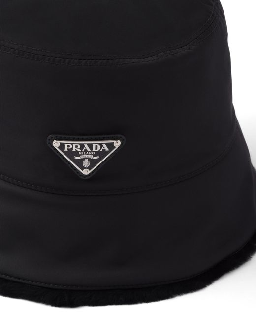 Prada Black Nylon Hat for men