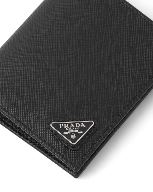 Prada Black Saffiano Leather Wallet for men
