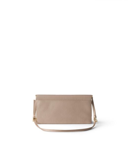 Prada White Satin Mini Shoulder Bag
