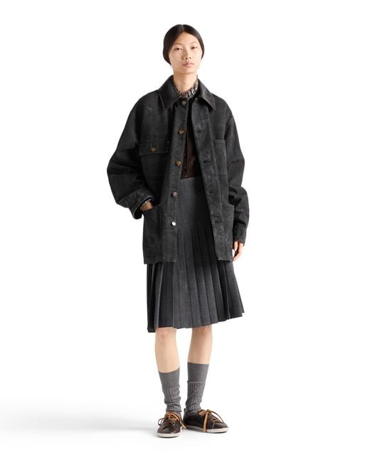 Prada Black Canvas Work Jacket