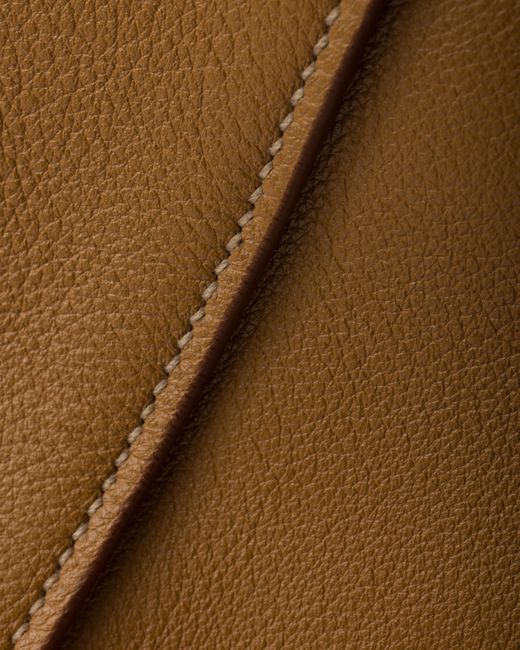 Prada Brown Large Leather Tote Bag