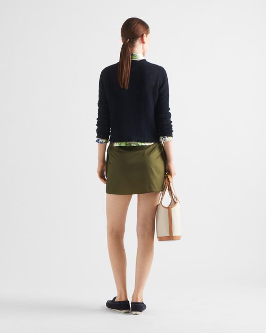 Prada Green Re-Nylon Miniskirt