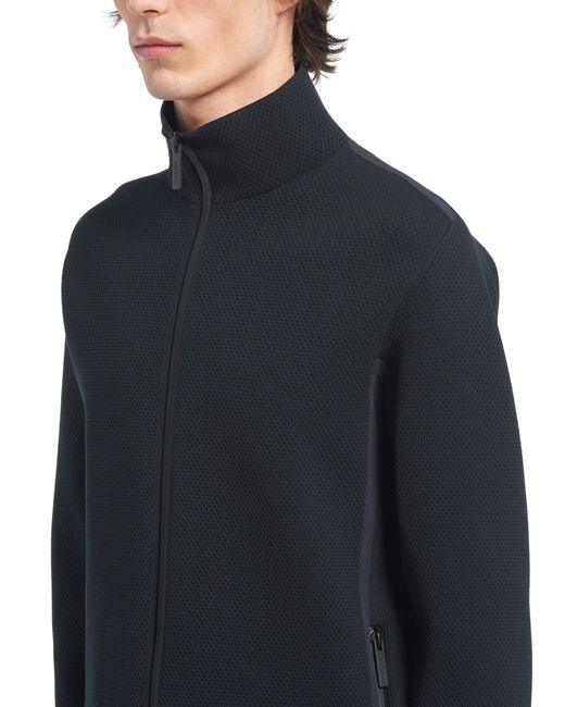 Sudadera De Cuello Alto En Punto Técnico, Hombre, Talla Prada de hombre de color Blue