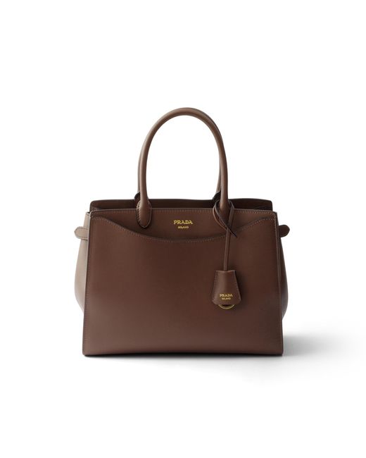 Prada Brown Prelude Large Leather Handbag