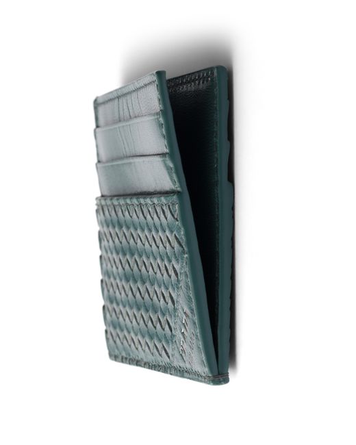 Prada Blue Leather Card Holder for men