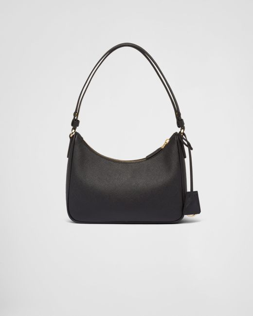 Prada Black Re-Edition Saffiano Leather Mini Bag