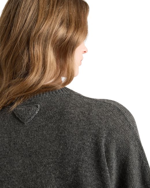 Prada Gray Cashmere Cardigan