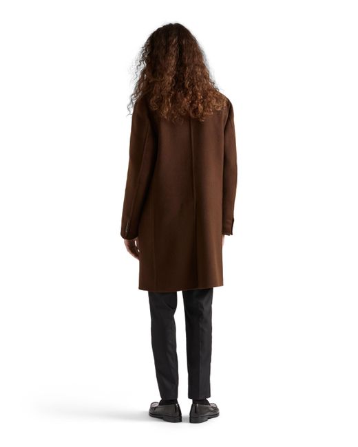 Abrigo De Cachemir De Cruzado Simple, Hombre, Talla Prada de hombre de color Brown