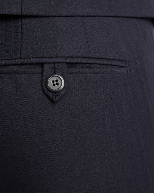 Prada Blue Single-Breasted Cashmere And Wool Suit for men