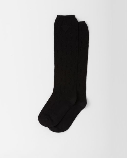 Prada Black Cotton Socks