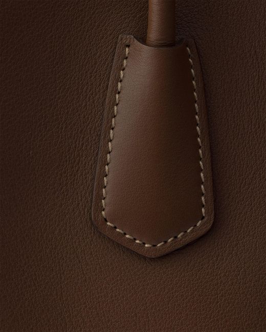 Prada Brown Medium Leather Tote Bag