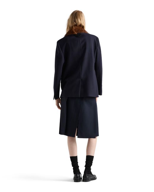 Prada Black Wool Skirt