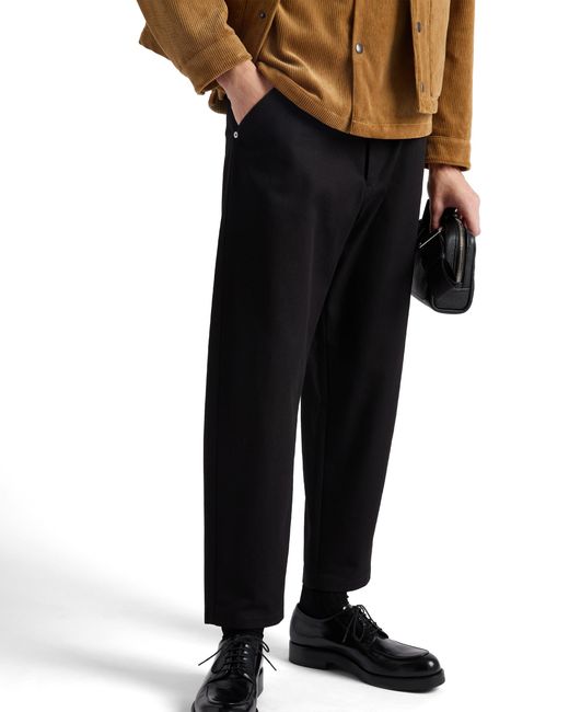 Prada Black Cotton Pants for men
