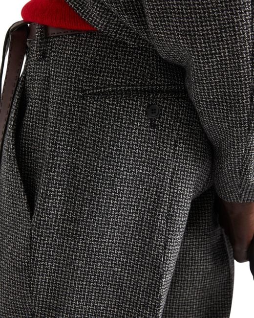 Prada Gray Wool Pants, Slate for men