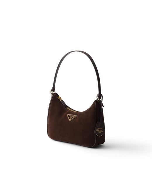Prada White Re-Edition 2005 Suede Mini-Bag