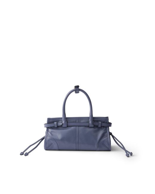 Prada Blue Bonnie Leather Mini Handbag, Aviation
