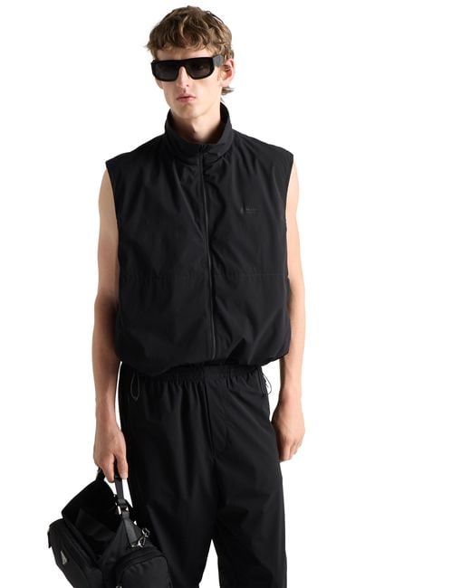 Prada Black Re-Nylon Vest for men