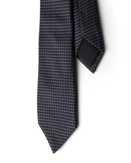 Prada White Silk Tie for men
